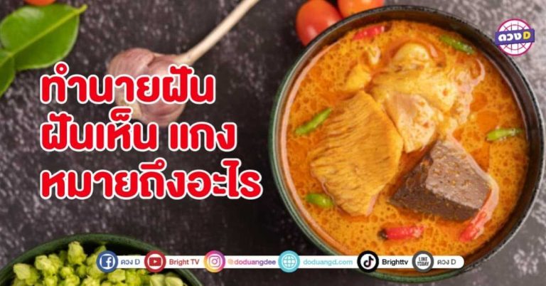 ทำนายฝัน ฝันว่าเห็น แกง ได้กินแกง หรือ เห็น หม้อแกง หมายถึงอะไร
