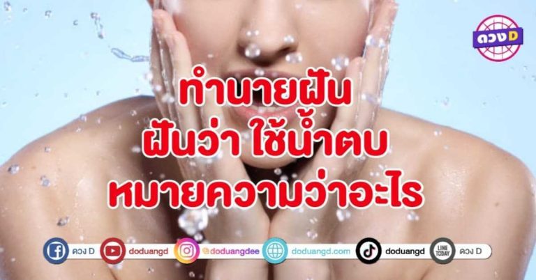 ทำนายฝัน ฝันว่า ใช้ น้ำตบ หมายถึงอะไร