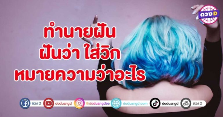 ทำนายฝัน ฝันว่า ใส่วิก หมายถึงอะไร