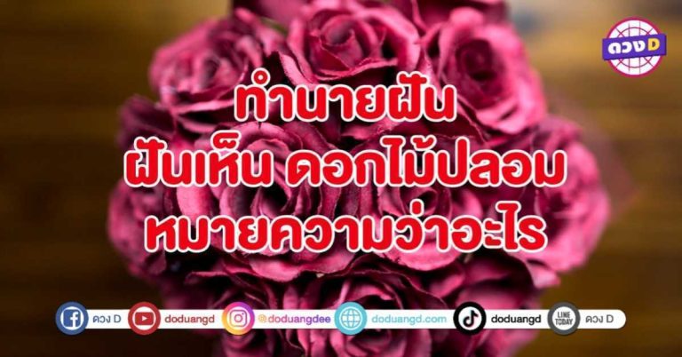 ทำนายฝัน ฝันเห็น ดอกไม้ปลอม หมายถึงอะไร