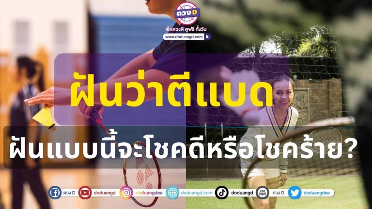 ทำนายฝัน ฝันว่าตีแบด เลขมงคล 2566 ฝันแบบนี้จะโชคดีหรือโชคร้าย?