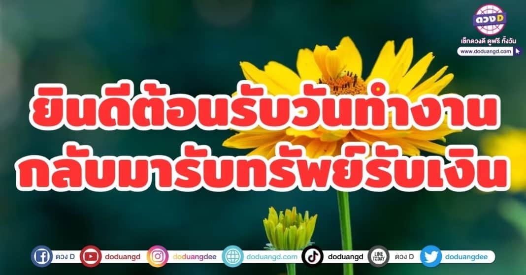 ยินดีต้อนรับวันทำงาน