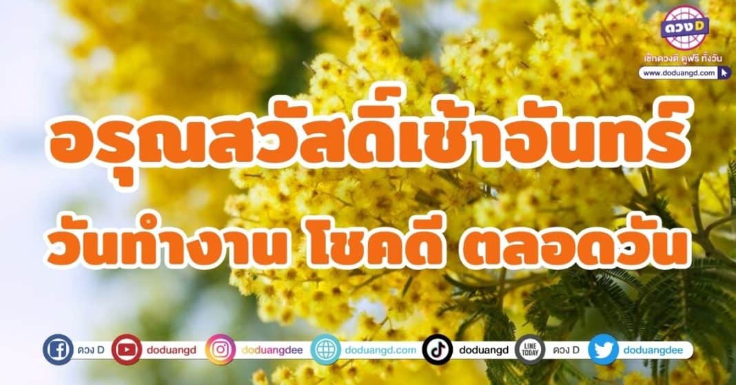 อรุณสวัสดิ์เช้าจันทร์