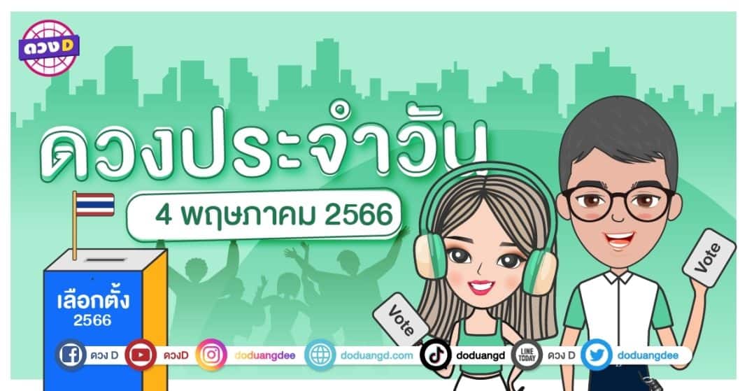 ดวงรายวัน ดวงวันพฤหัสบดีที่ 4 พฤษภาคม 2566