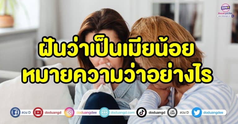 เมียน้อย ฝันว่าเป็นเมียน้อย ทำนายความฝัน พร้อมเลขเด็ดนำโชค