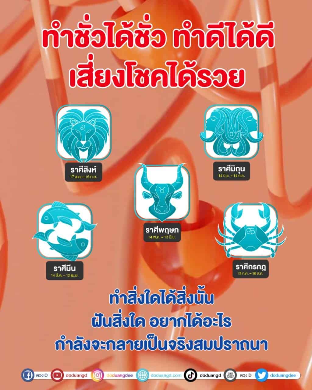 ทำชั่วได้ชั่ว ทำดีได้ดี เสี่ยงโชคร่ำรวย