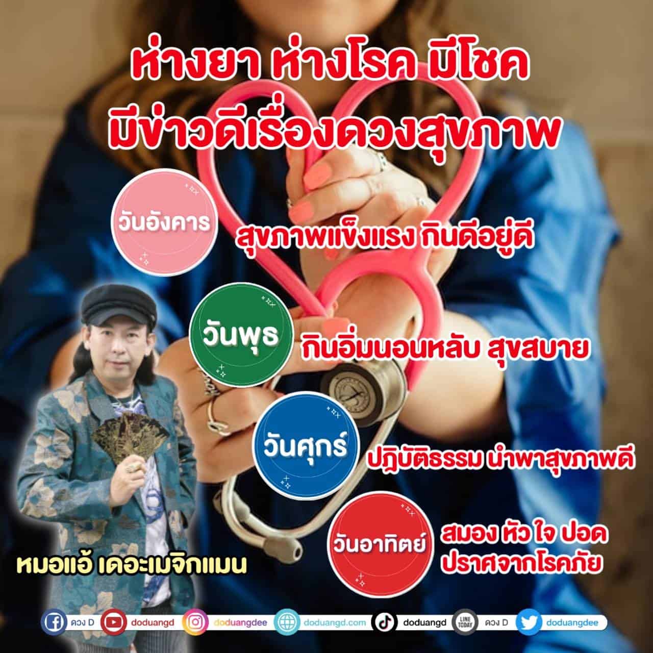 หมดโรคภัย มีโชคลาภ มีข่าวดีเรื่องสุขภาพ