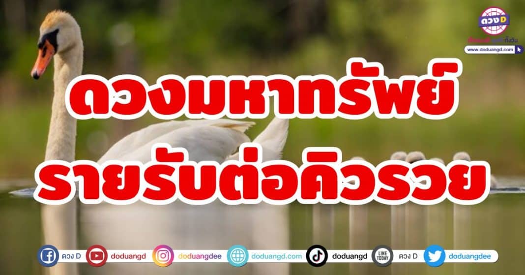 ดวงมหาทรัพย์ รายรับต่อคิวรวย