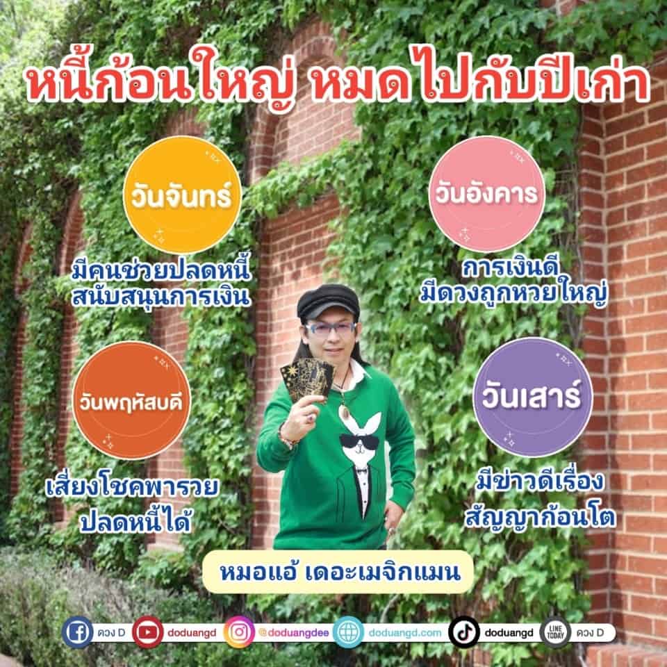 หนี้หมดไป ปีใหม่โชคดี มีความสุข