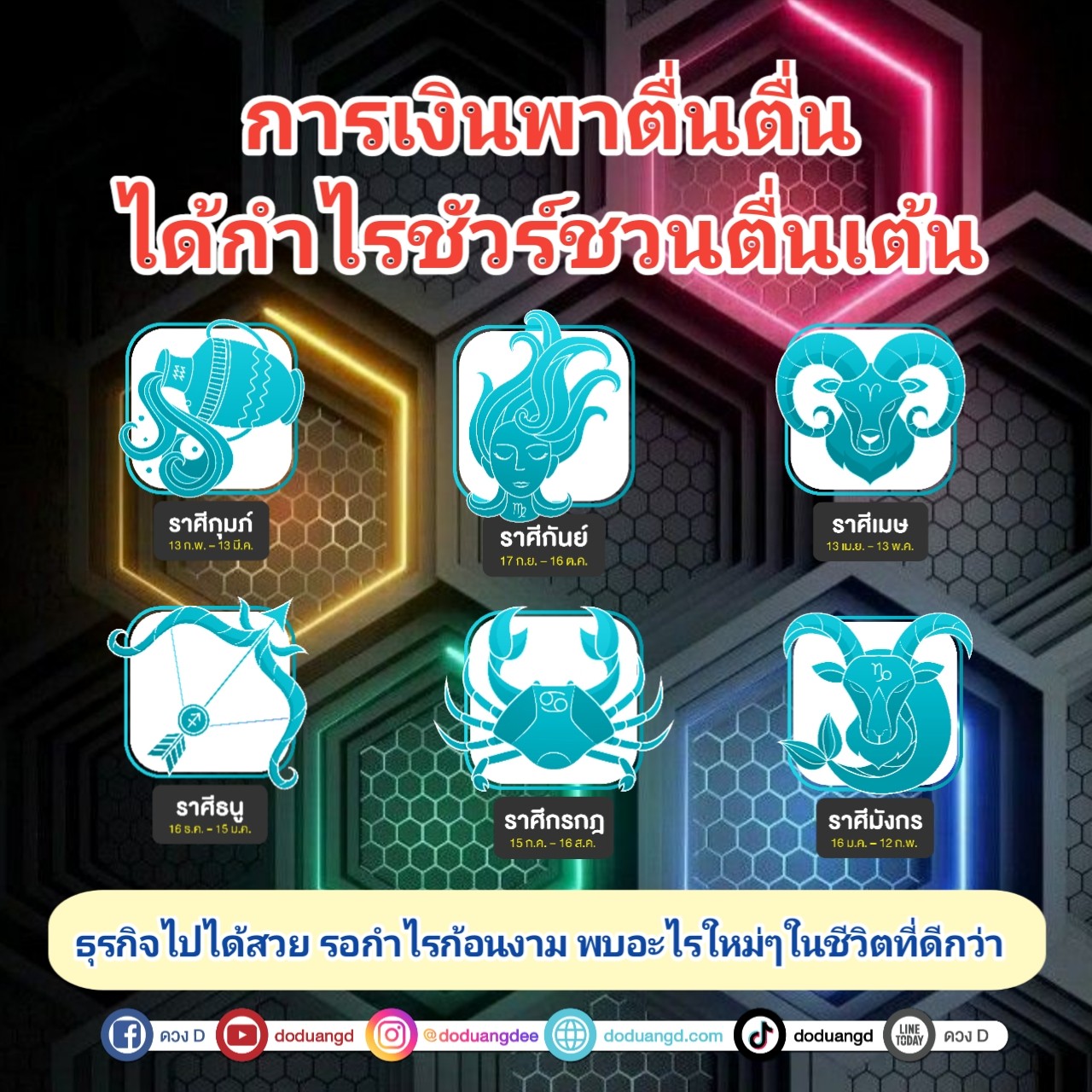 การเงินตื่นตัว ได้กำไรชัวร์ ตื่นเต้นรวย 