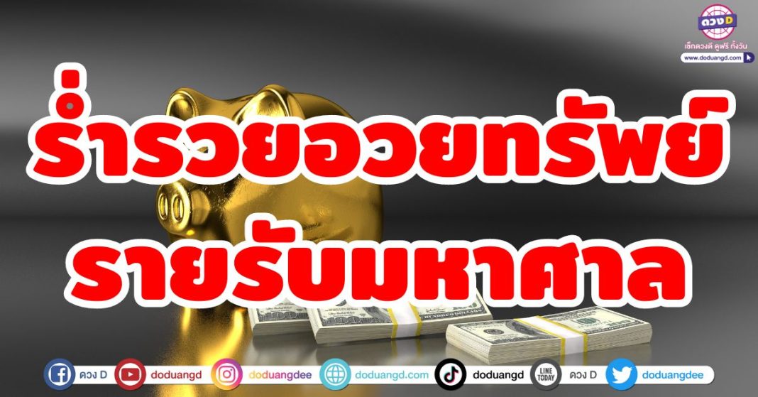 ร่ำรวยอวยทรัพย์ รายรับมหาศาล