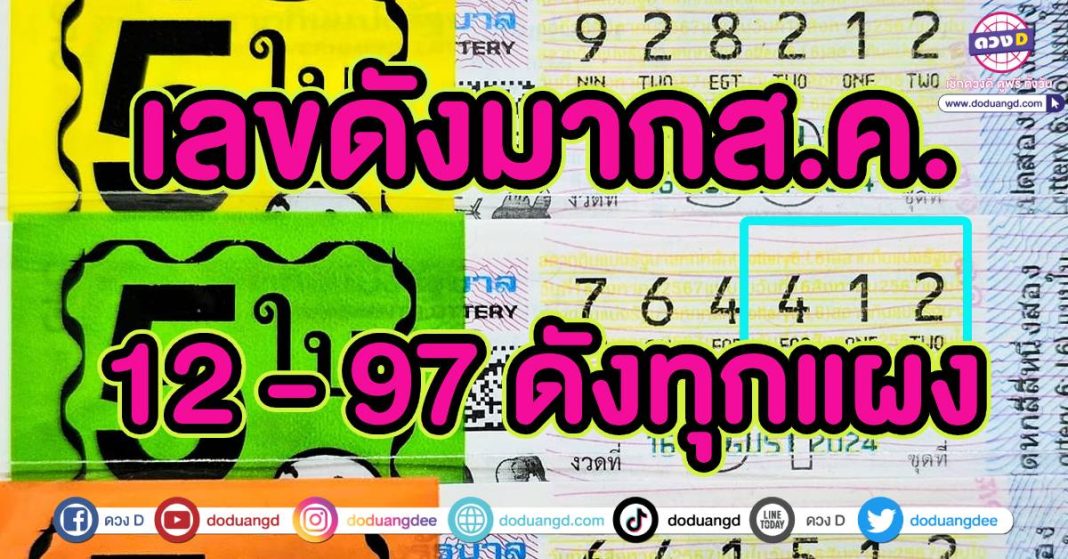 เลขดัง 16 สิงหาคม เลขเด็ดล่าสุด