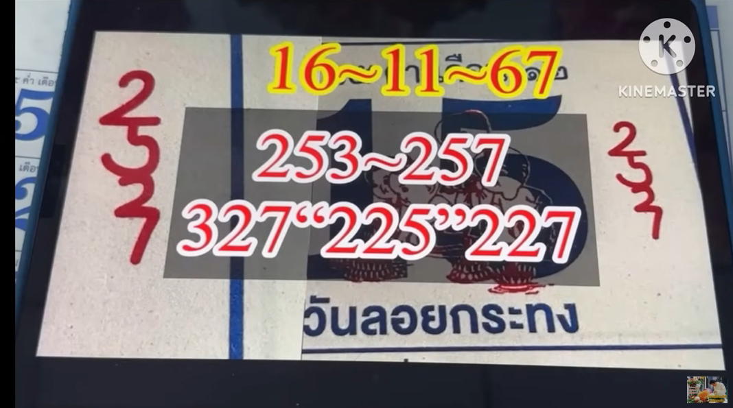 เลขปฏิทินวัดไผ่เขียว ล่าสุด แนวทาง วันเสาร์ 16 พฤศจิกายน 2567