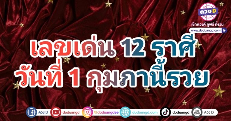 เลขมงคล เลขเสริมดวง 12 ราศี งวดนี้เลขนี้นำโชค นำทางดวง ให้โชคดีตลอดปี 2568