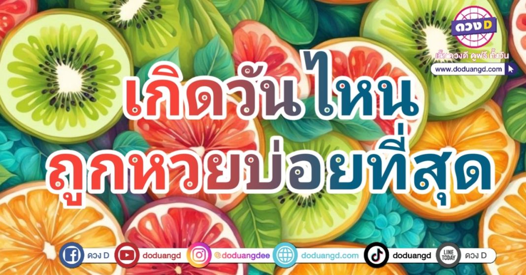 โชคดีที่สุด เกิดวันนี้