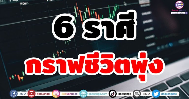 กราฟชีวิตพุ่ง “6 ราศี” ดวงชีวิตขาขึ้น กรกฎาคม 68 จับอะไรก็ดี การงาน การเงินเพิ่มพูน
